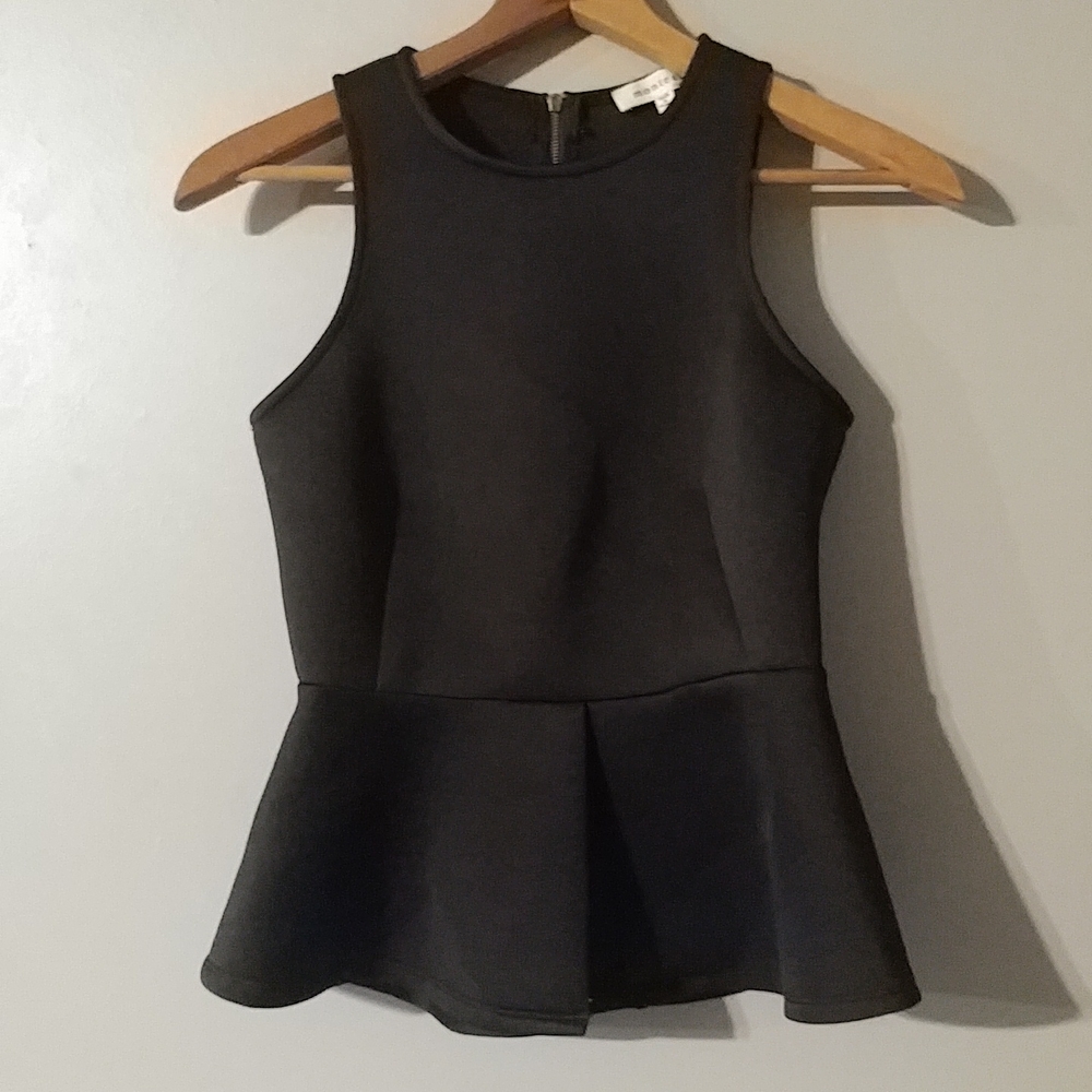 Neoprene Peplum Top